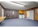 Finished basement includes washer and dryer hookups and storage space at 4701 Brock Dr, Hurdle Mills, NC 27541