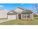 Quaint single-Gathering home with a manicured lawn, attached garage, and classic architectural details at 505 Lochalsh Dr, Gibsonville, NC 27249