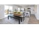 Bright kitchen with dining area with lots of natural light at 522 Lochalsh Dr, Gibsonville, NC 27249