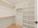 Spacious walk-in closet with custom shelving and ample storage at 528 Bragg St, Raleigh, NC 27610