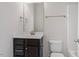 Bathroom featuring single vanity and neutral walls at 709 Wickham Ridge Rd, Apex, NC 27539
