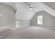 Large carpeted bedroom with high vaulted ceilings and lots of bright sunlight at 105 Bardsey Ct, Cary, NC 27513