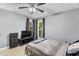 Bedroom with two large windows that provide natural light at 106 Blackfoot Dr, Louisburg, NC 27549