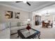 Inviting living room with neutral tones, stylish decor, and comfortable seating at 11 Smoketree Ct, Durham, NC 27712