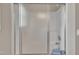 Bathroom with a glass enclosed shower stall at 1112 Mark St, Raleigh, NC 27601