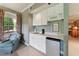 Cozy kitchenette with white cabinets, sink, microwave, and mini-refrigerator at 11483 Club Dr, Chapel Hill, NC 27517