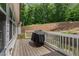 Outdoor deck with grill overlooking the backyard at 1344 Legend Oaks Drive Dr, Chapel Hill, NC 27517