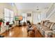 Comfortable living room with hardwood floors and natural light at 17 Nicklaus Way, Clayton, NC 27520