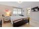 This cozy bedroom offers a television, bright white walls, and relaxing window views at 216 N Bloodworth St, Raleigh, NC 27601