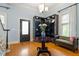 Elegant foyer features hardwood floors, stylish decor, and abundant natural light at 216 N Bloodworth St, Raleigh, NC 27601