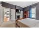 Cozy main bedroom with a fireplace and ensuite bathroom at 216 N Bloodworth St, Raleigh, NC 27601