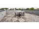 Rooftop deck featuring a table with four chairs and wood flooring at 221 Woodsborough Pl, Raleigh, NC 27601