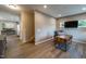 Neutral office with wooden desk and chair, bright window for natural light at 238 Oak Meadow Ln, Angier, NC 27501