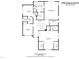 Detailed floor plan showing bedrooms, bathrooms, and sitting room. This plan shows the layout of the second floor at 2728 Cameron Pond Dr, Cary, NC 27519