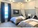 This ' bedroom has two beds, a map on the wall, and playful decor at 3521 Olive Glen Dr, Apex, NC 27502