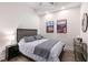 Bedroom featuring hardwood flooring and neutral color palette at 400 W North St # 1134, Raleigh, NC 27603