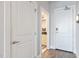 Hallway leading to the bathroom at 400 W North St # 1134, Raleigh, NC 27603
