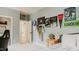 Bedroom with bed, sports decor, and doorway to another room at 42 Miry Branch Ct, Garner, NC 27529