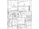 Detailed floor plan showcasing the layout of the home, including the kitchen, bedrooms, and garage at 5021 Mitchell Town Rd, Youngsville, NC 27596