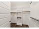 Well-organized walk-in closet with ample shelving and hanging space, perfect for storage at 512 Montague Ln, Raleigh, NC 27601
