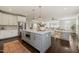 Spacious kitchen with a large island, open to the living room, perfect for entertaining at 512 Montague Ln, Raleigh, NC 27601