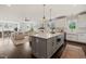 Spacious kitchen with a large island, open to the living room, perfect for entertaining at 512 Montague Ln, Raleigh, NC 27601