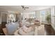 Spacious living room with comfortable seating, an open layout, and elegant decor at 512 Montague Ln, Raleigh, NC 27601