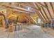 Spacious unfinished attic, offering potential for a bonus room or storage space at 5600 Bennettwood Ct, Raleigh, NC 27612