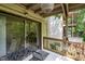 Enjoy the scenery from this balcony with sliding glass doors, wooden railings, and room for outdoor seating at 629 Pine Ridge Pl, Raleigh, NC 27609