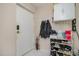 Entryway features include white door, shoe rack, coat rack and tiled flooring at 629 Pine Ridge Pl, Raleigh, NC 27609