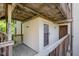 Wooden walkway leading to 2nd level units, view of apartments 620 and 621 at 629 Pine Ridge Pl, Raleigh, NC 27609