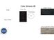 Exterior color scheme sample showing siding, trim, shutter, stone and shingle selections at 85 Cordoba Dr, Franklinton, NC 27525