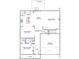 Detailed first floor layout showing kitchen, dining room, guest bedroom, and garage at 85 Cordoba Dr, Franklinton, NC 27525