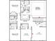 Detailed second floor plan with primary bedroom, two additional bedrooms, and an office at 85 Cordoba Dr, Franklinton, NC 27525