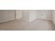Expansive finished room features neutral carpet, freshly painted walls and trim, and multiple doors at 9004 Meadow Pointe Ct, Wake Forest, NC 27587