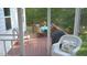 Outdoor patio featuring a dining table and chairs, perfect for al fresco dining at 106 N Duelling Oaks Dr, Chapel Hill, NC 27517