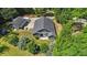 Aerial view of the home with manicured landscaping and private backyard at 109 Rustler Rd, Louisburg, NC 27549