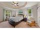 Bright bedroom with natural light and ceiling fan at 109 Rustler Rd, Louisburg, NC 27549
