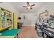 A room with carpet, shelves, ceiling fan and natural light at 109 Rustler Rd, Louisburg, NC 27549