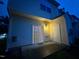 Back porch with sliding glass door and a utility door at 1304 Cozart St # 109, Durham, NC 27704