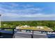 Scenic balcony view overlooking green rooftop and lush trees at 140 W Franklin St # 706, Chapel Hill, NC 27516