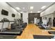 Large gym area featuring fitness equipment and open workout space at 140 W Franklin St # 706, Chapel Hill, NC 27516