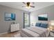 Cozy bedroom featuring neutral colors, comfortable bedding, and stylish decor, creating a tranquil and inviting atmosphere at 15 Epping Ct, Durham, NC 27703