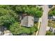Aerial view of the property showcasing the roof, yard, and surrounding neighborhood at 1608 Hayesville Dr, Fuquay Varina, NC 27526