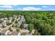 Picturesque neighborhood showcasing well-maintained homes surrounded by lush greenery at 1608 Hayesville Dr, Fuquay Varina, NC 27526