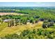 Aerial view showcases the property with lush greenery and expansive grounds at 206 Kittys Ln, Erwin, NC 28339