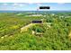 Aerial view shows the location of 206 Kittys Ln, near Downtown Erwin with lush greenery at 206 Kittys Ln, Erwin, NC 28339