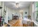 Inviting dining space with hardwood floors, bright windows, and ample room for gatherings at 214 Northwood Cir, Durham, NC 27701