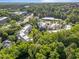 An aerial view of multi-Gathering housing in a lush green environment at 2701 Glenwood Gardens Ln, Raleigh, NC 27608