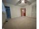 Bedroom features closet, neutral carpet, and ceiling fan at 2710 Delaney Dr, Burlington, NC 27215